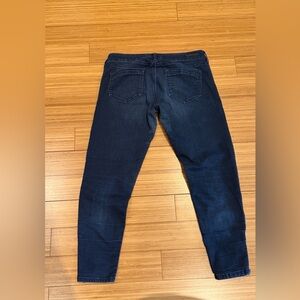 Mavi Dark Blue Women's Jeans with patch legs  low rise